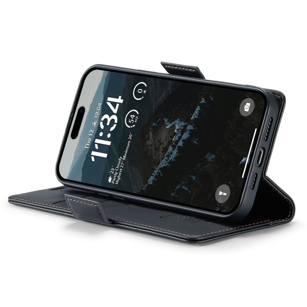 CASEME iPhone 16 Cover with Card Slots - Black