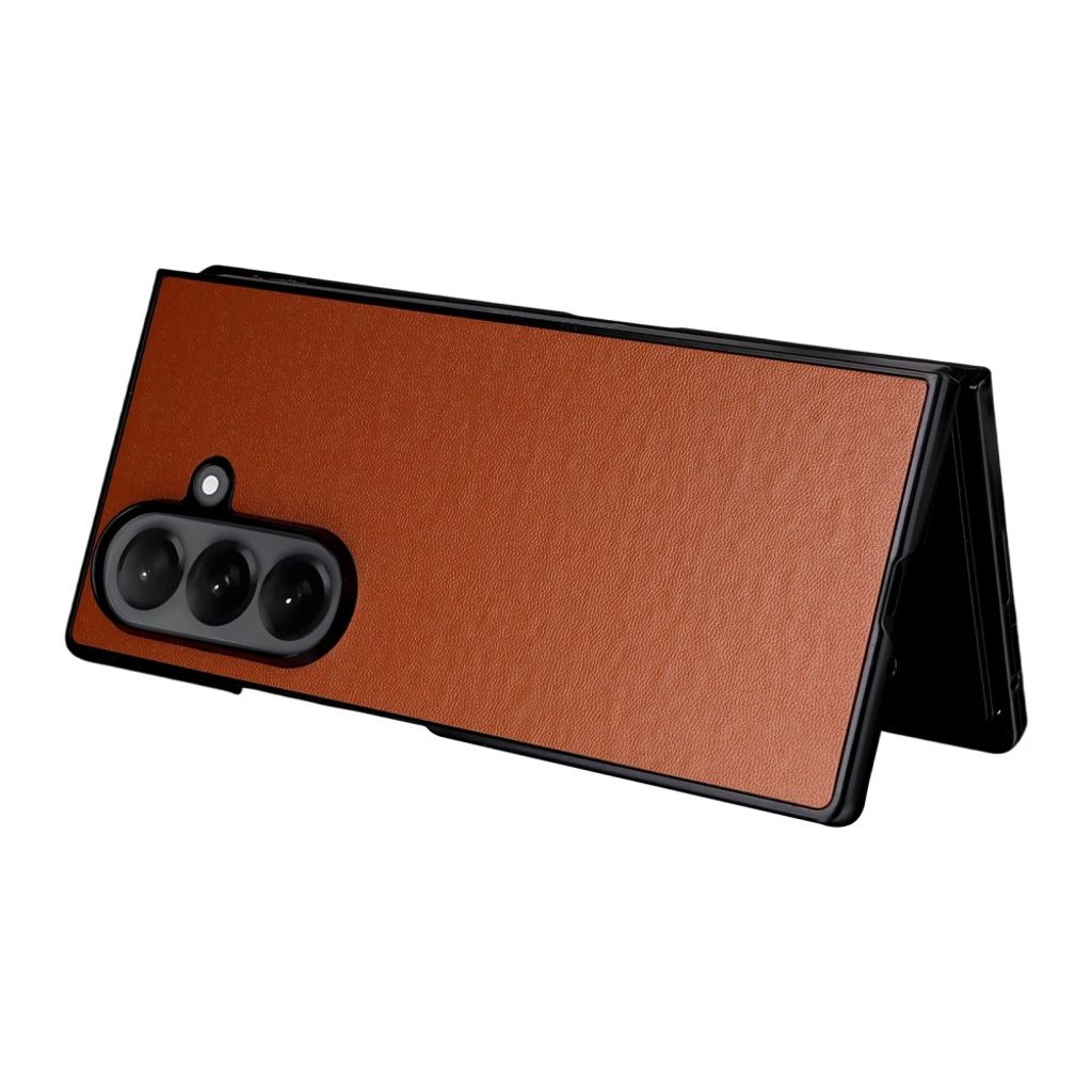 Samsung Galaxy Z Fold7 5G Skal i PU-läder - Brun