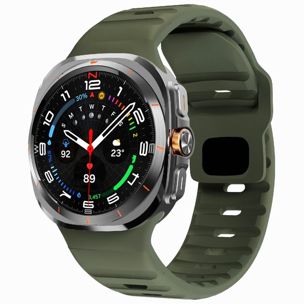 Samsung Galaxy Watch Ultra 47mm Urrem Silikone – Grøn