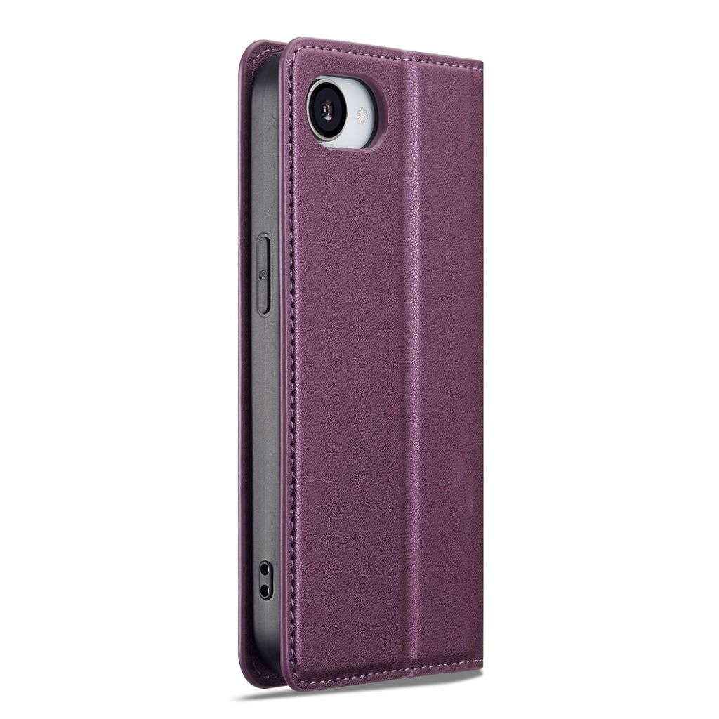 LC.IMEEKE Wallet Cover with Stand for iPhone 16e – Purple