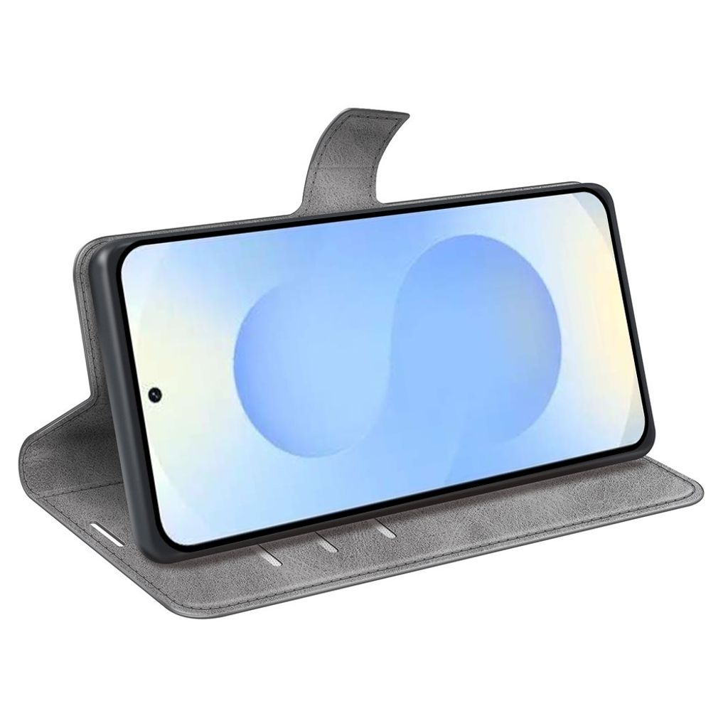 Samsung Galaxy S26 Plus Lommeboketui med Stativ – Grå