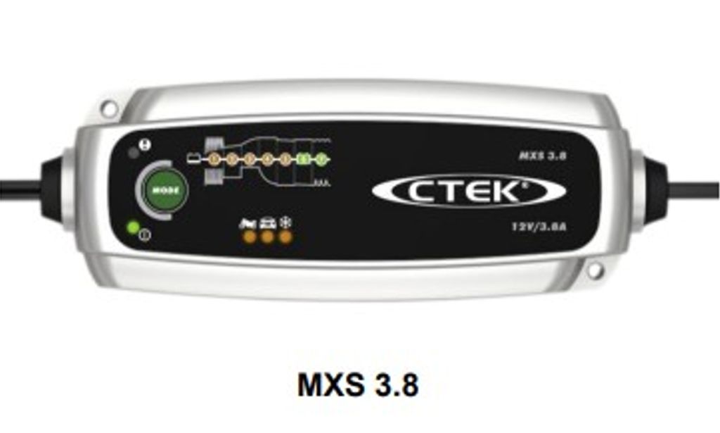 CTEK MXS 3.8A Power Kit med 5000mAh powerbank