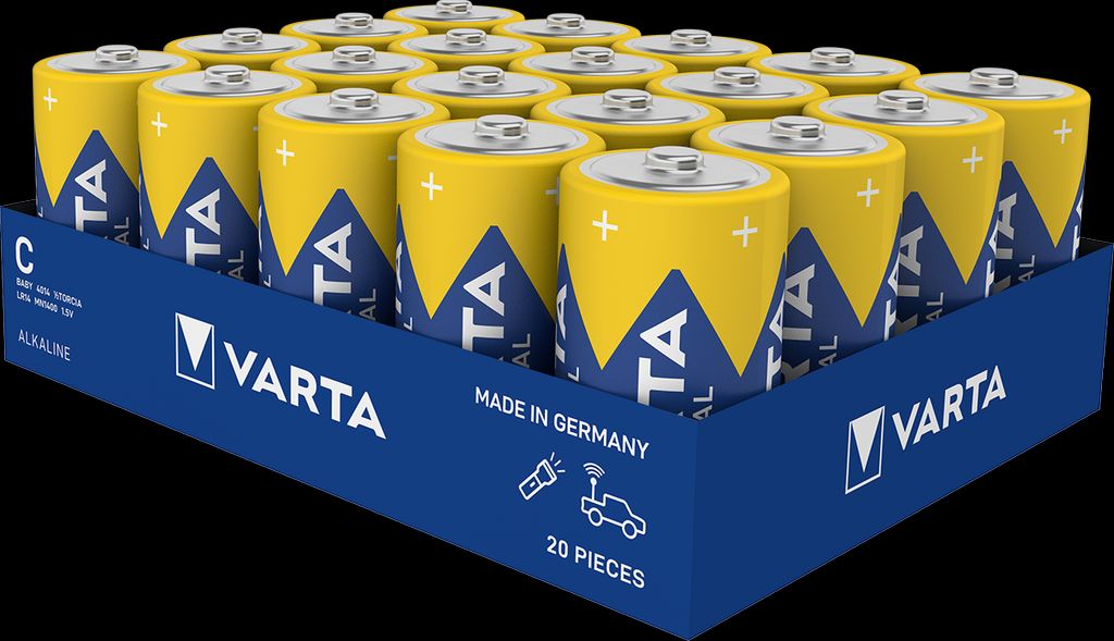 VARTA Industrial Pro C-batterier, 20-pakning