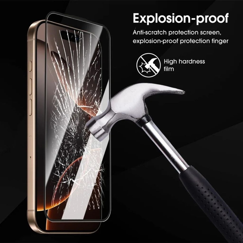iPhone 18 Pro/17 Pro Skærmbeskytter HD Klar Aluminium-Silikone Glas