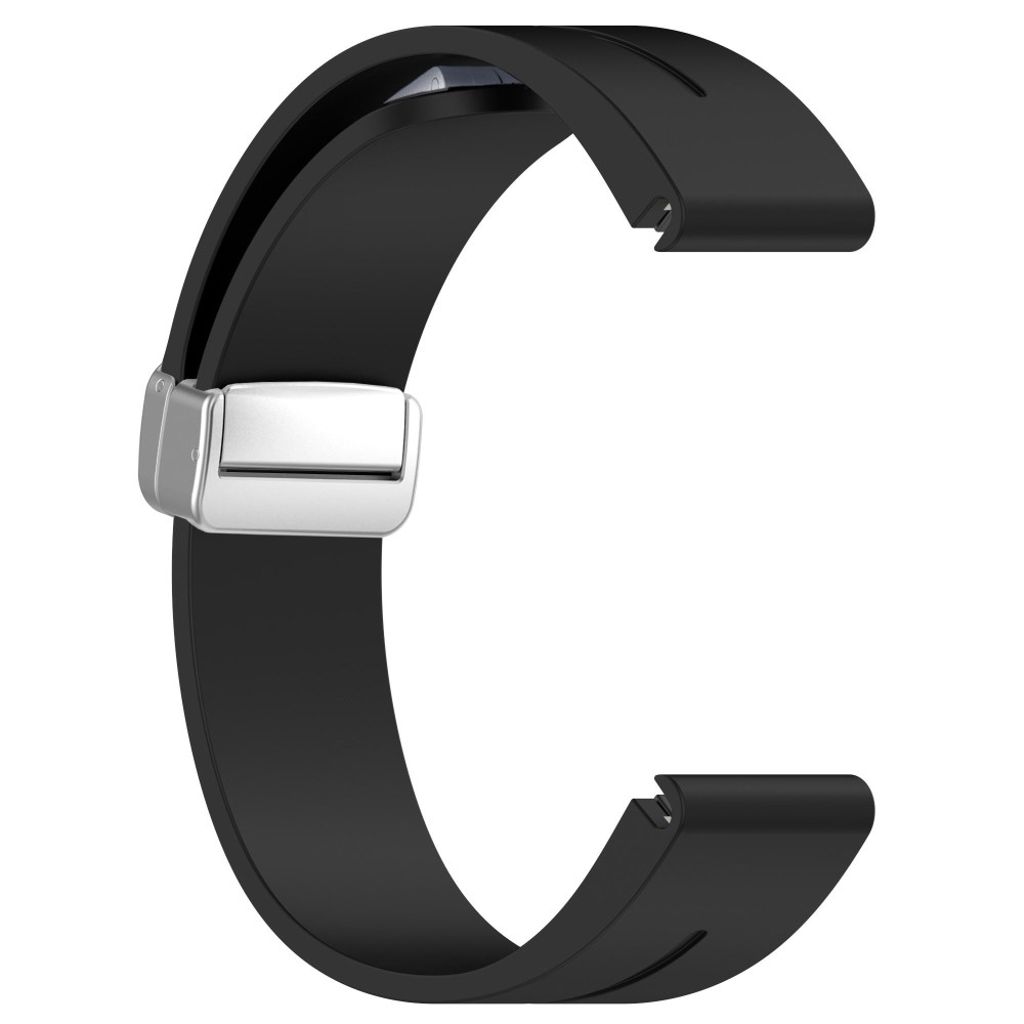 Garmin Fenix 7S etc. silicone watch strap - black