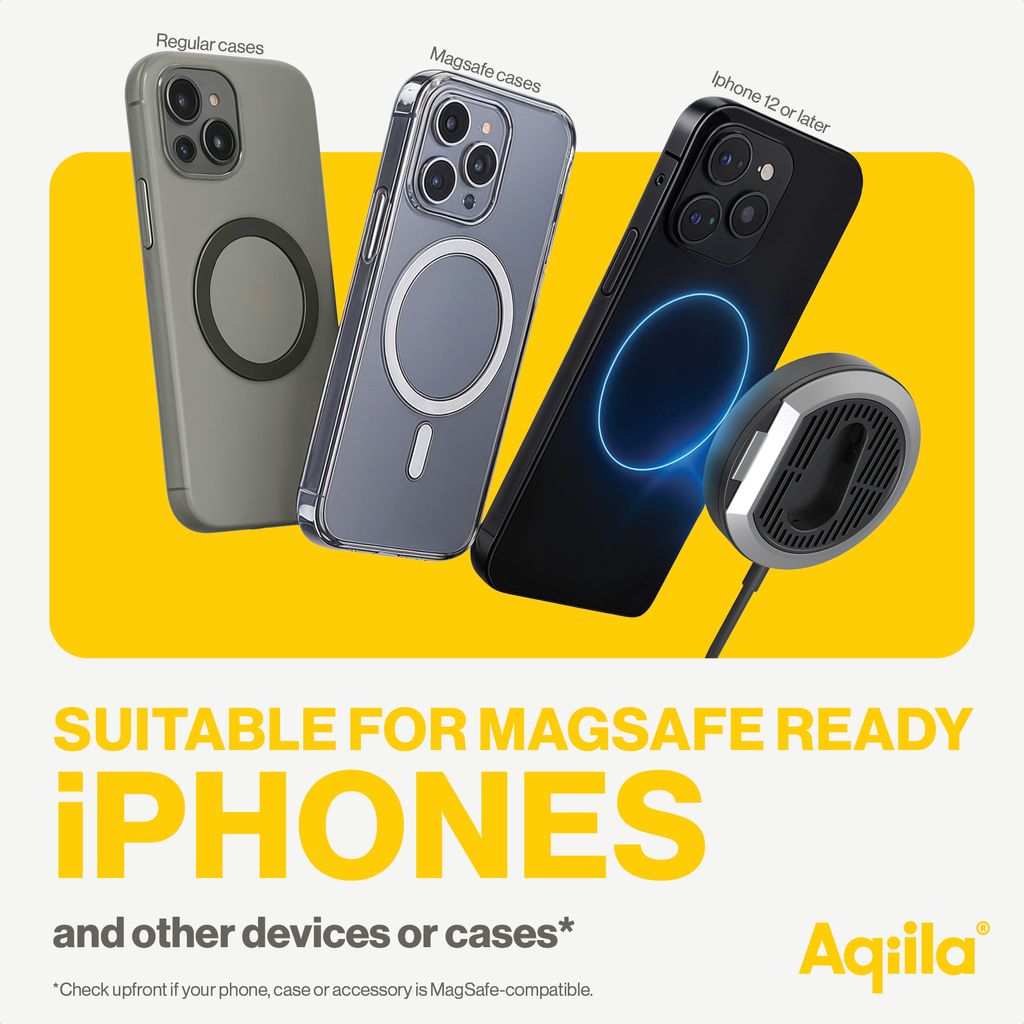 Aqiila Chargebird QC1 Qi2 trådløs oplader 3-i-1 med bilmontering