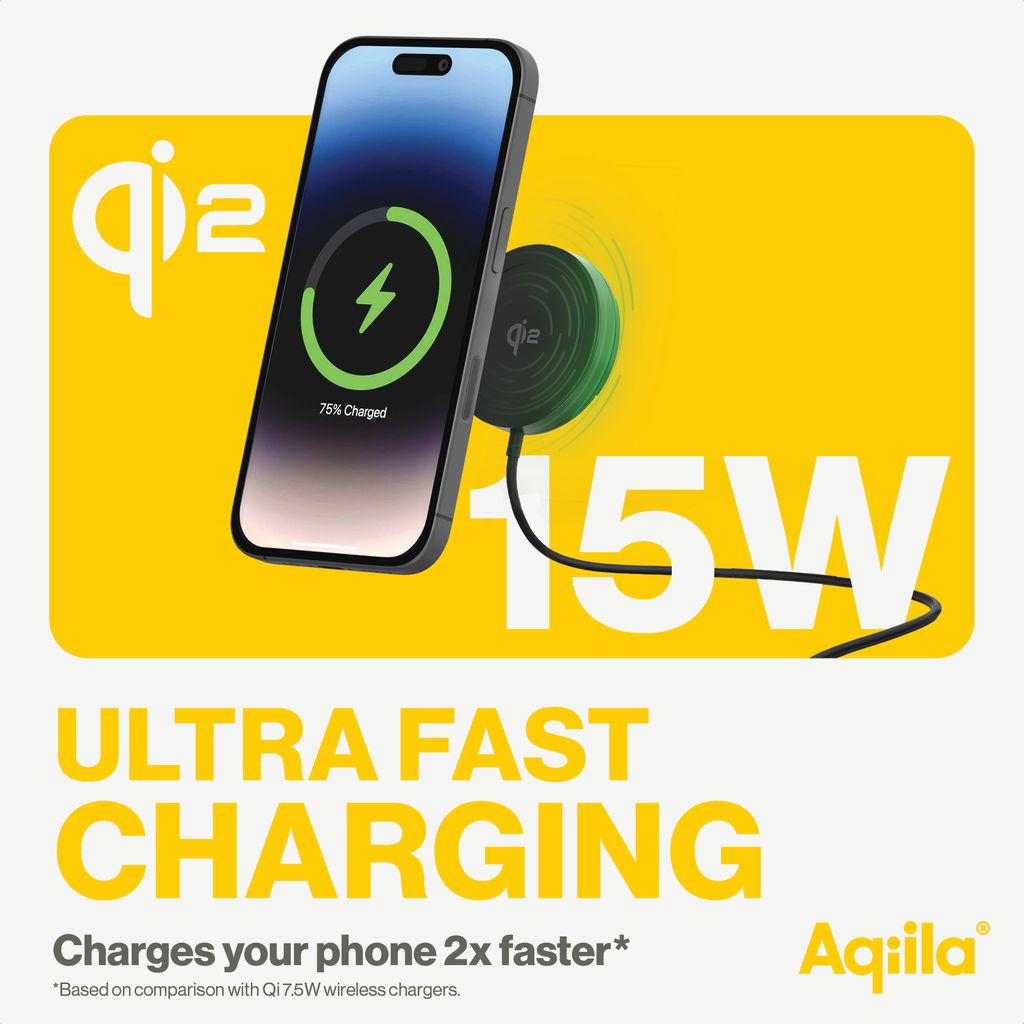 Aqiila Chargebird QC1 Qi2 trådløs oplader 3-i-1 med bilmontering