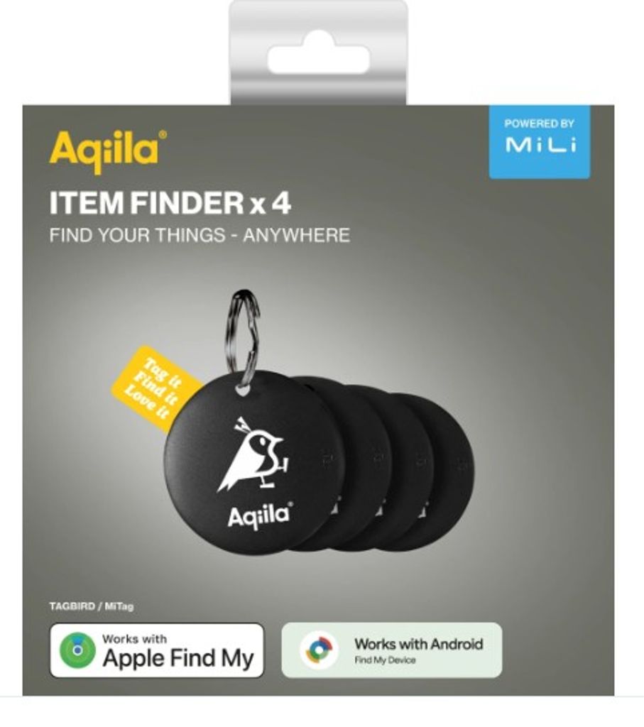 Aqiila Tagbird Avaimenperä Bluetooth-seurantalaite 4-pakkaus