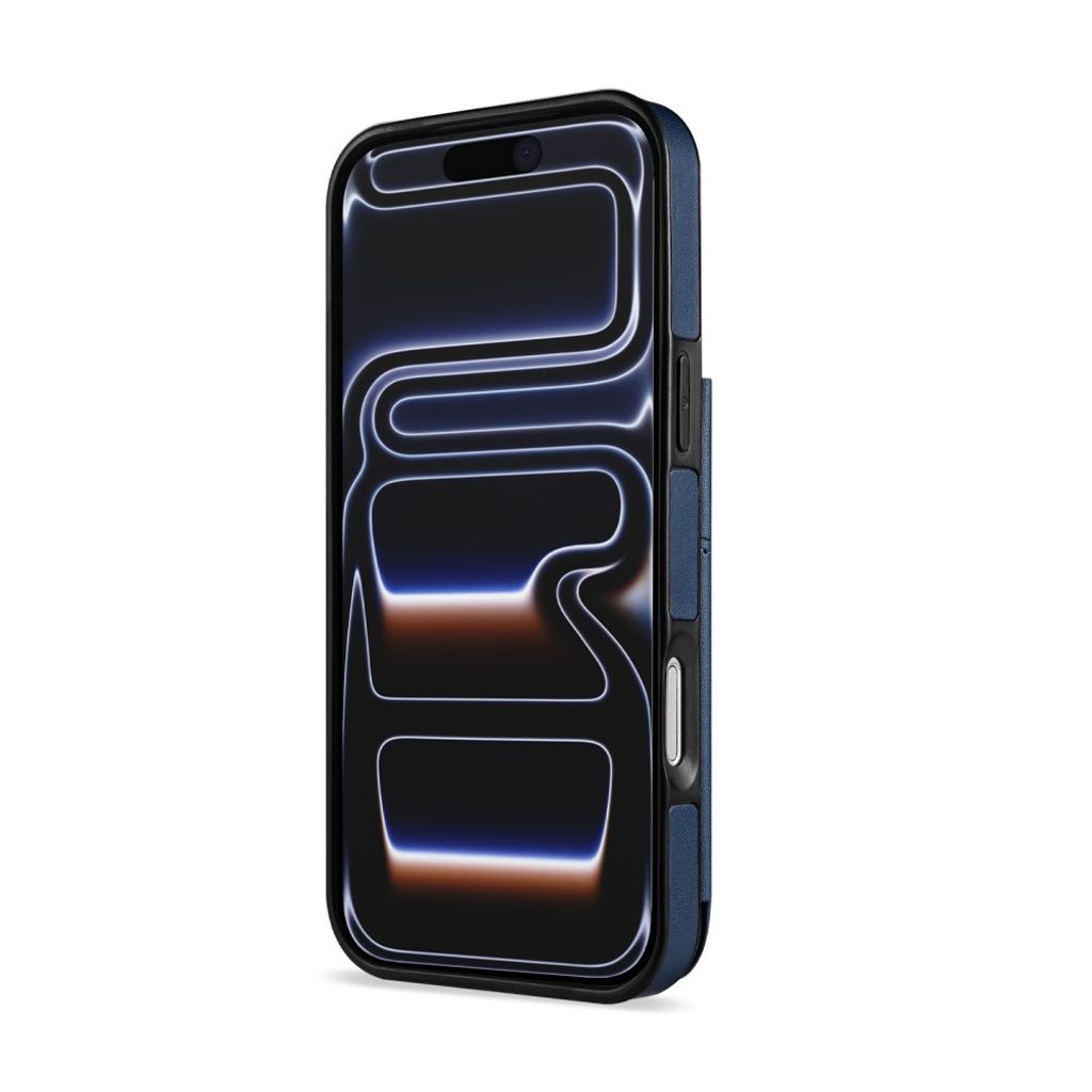 N.BEKUS iPhone 18 Pro/17 Pro Lompakkokuori RFID-suojauksella - Sininen