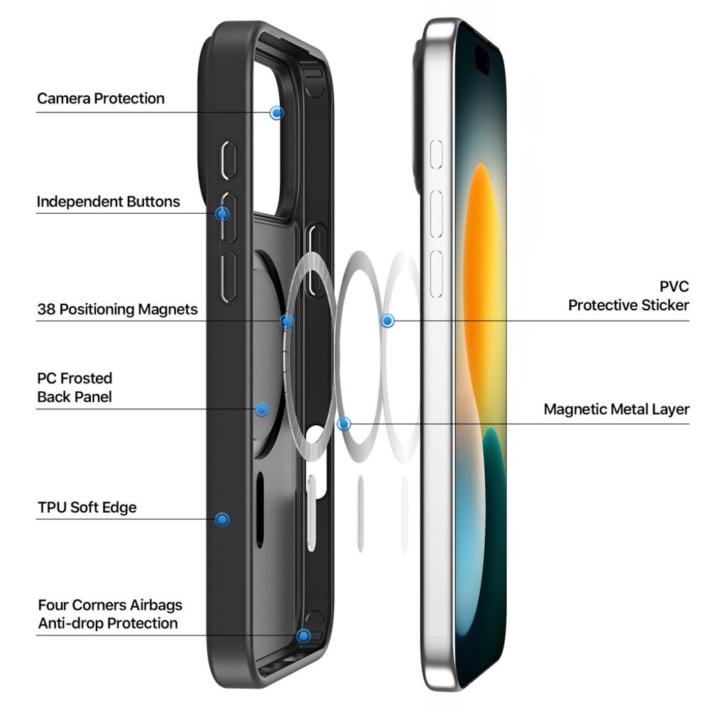 DUX DUCIS iPhone 17 Pro Max Case with MagSafe - Black