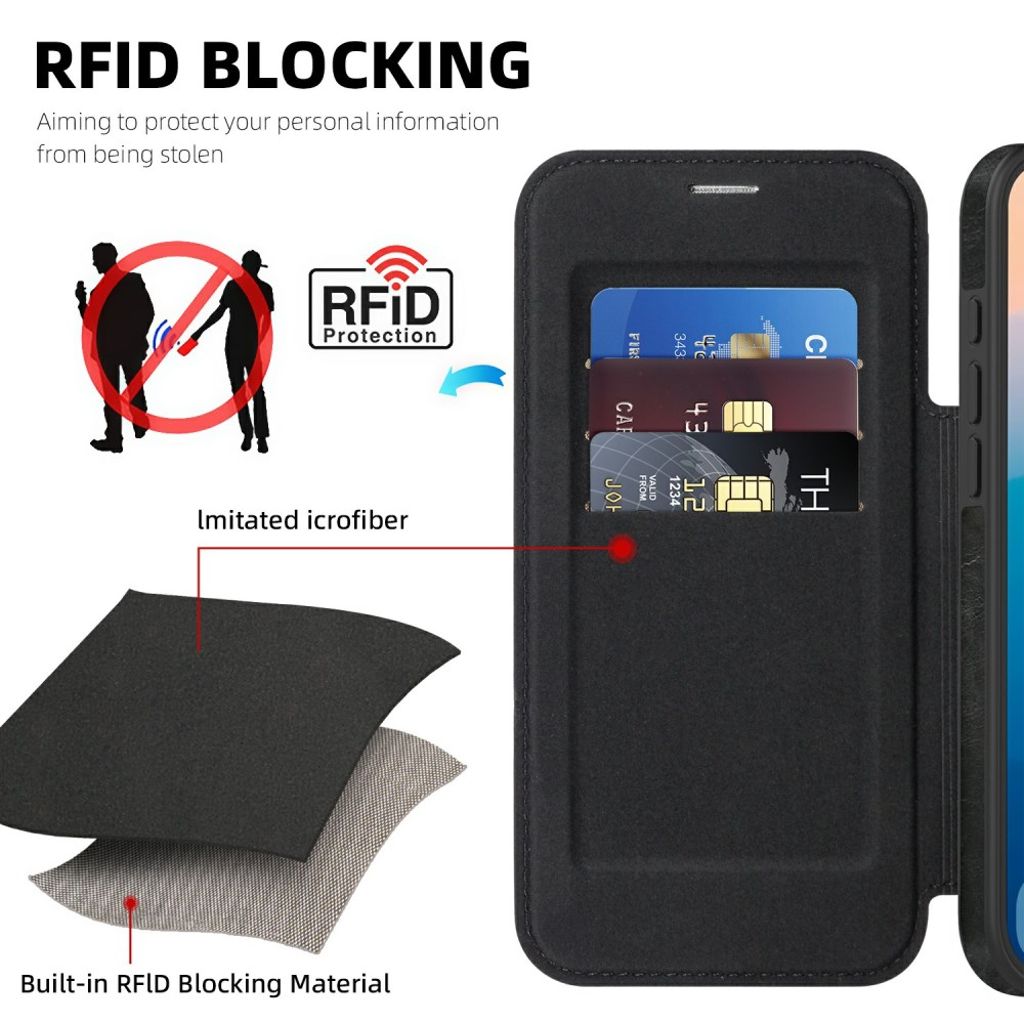 iPhone 17 Pro MagSafe Cover with Card Slots - Black