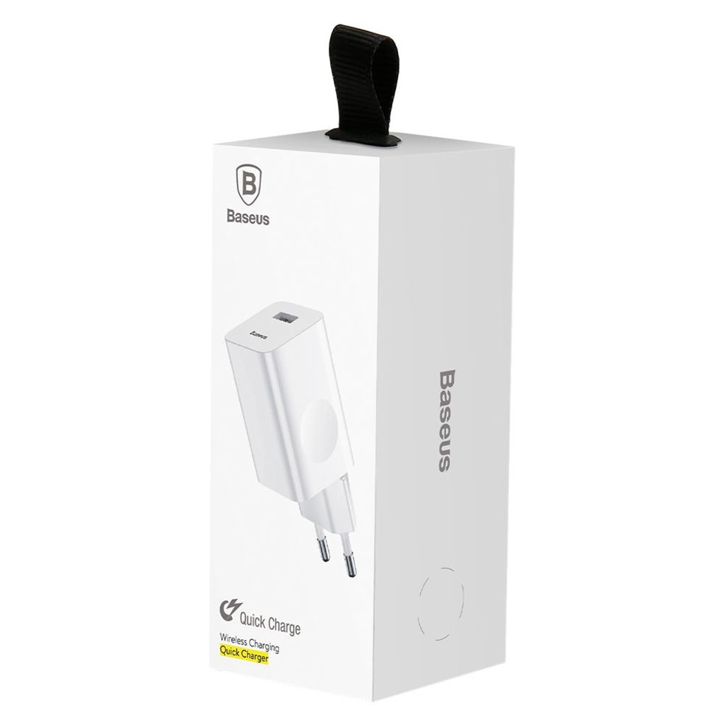 Baseus Charging Quick Charger CCALL-BX02 24W QC 3.0 snabbladdare vit