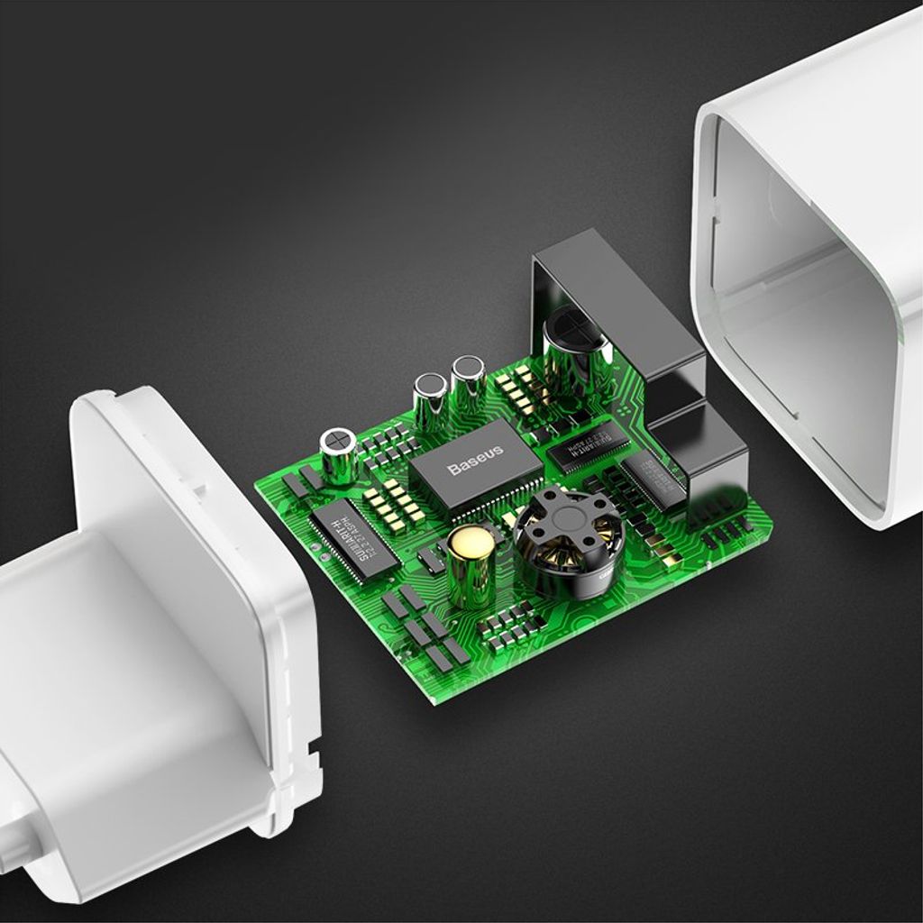 Baseus Charging Quick Charger CCALL-BX02 24W QC 3.0 snabbladdare vit