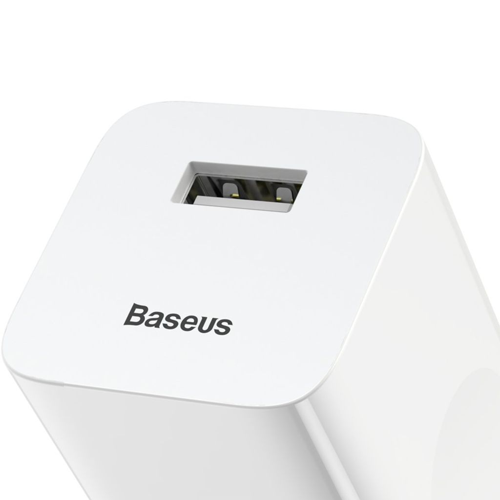Baseus Charging Quick Charger CCALL-BX02 24W QC 3.0 snabbladdare vit