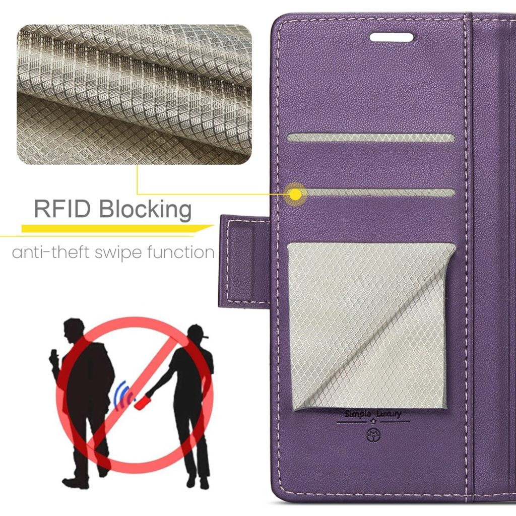 CASEME Samsung Galaxy S26 Ultra Plånboksfodral RFID-blockerande – Lila