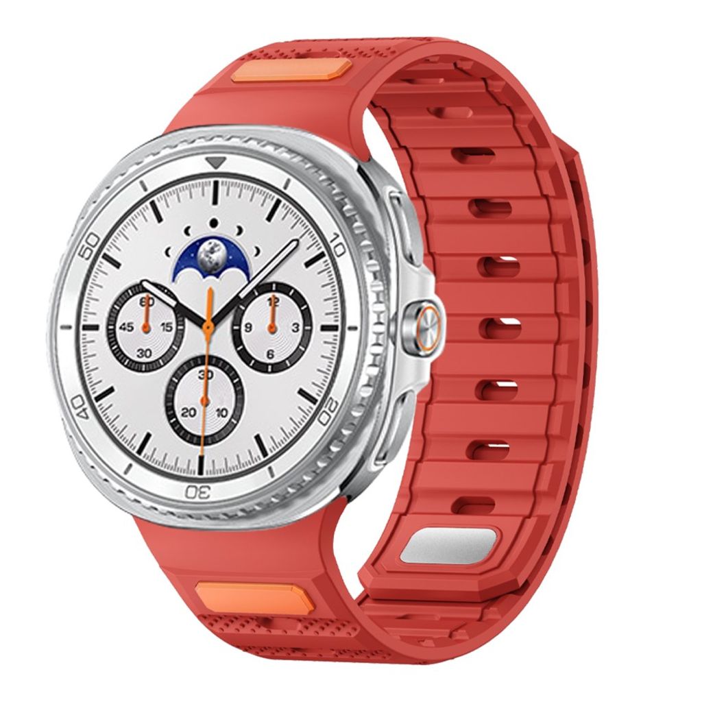 Samsung Galaxy Watch9/9 Classic/8/8 Classic Magnetisk silikon klokkerem - Rød