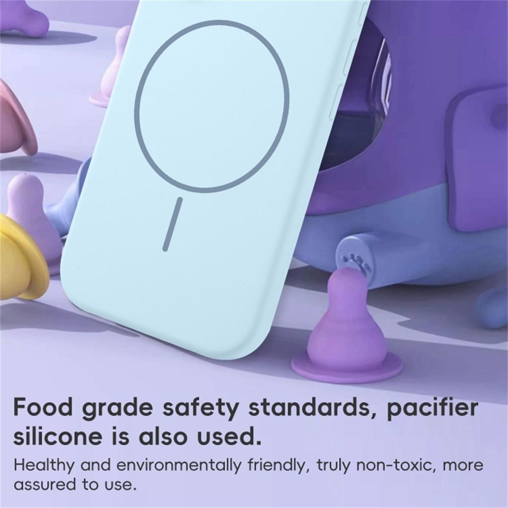 iPhone 16 Pro Max Skal MagSafe-kompatibel Liquid Silicone – Ljuslila