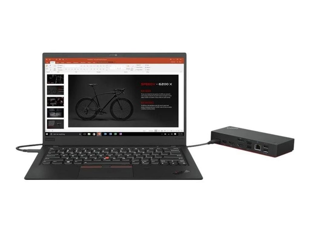 Lenovo Universal USB-C Docking Station – HDMI, 2× DP, 4K 60Hz, Gigabit Ethernet, 100W PD