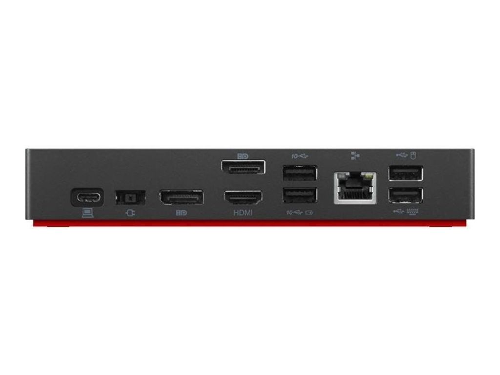 Lenovo Universal USB-C Docking Station – HDMI, 2× DP, 4K 60Hz, Gigabit Ethernet, 100W PD