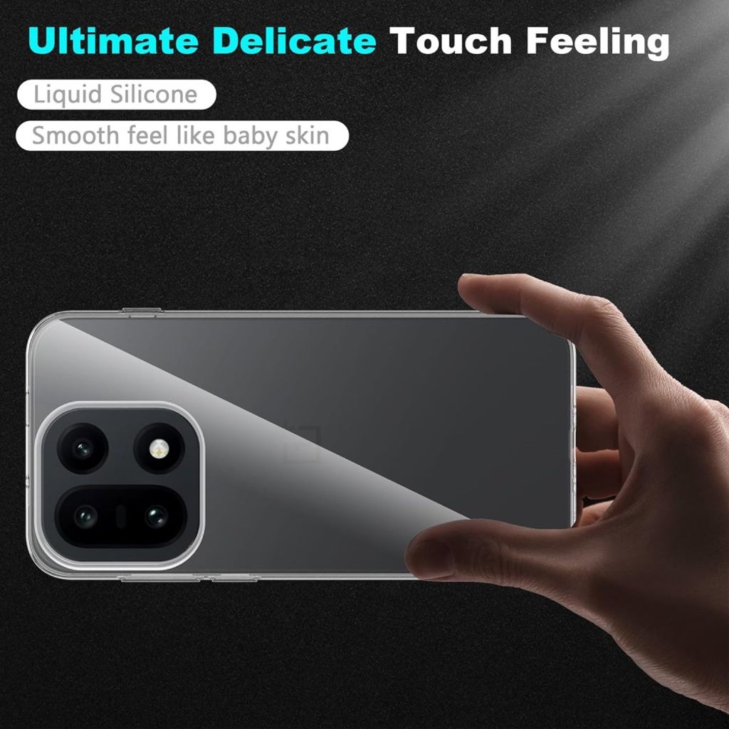 OnePlus 15 5G TPU Cover & 2.5D Skærmbeskyttelse - Gennemsigtig