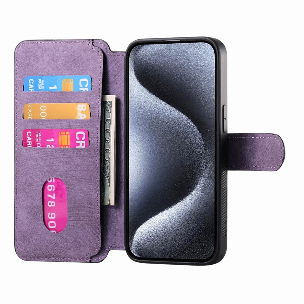 CASENEO iPhone 13 Pro Max Lompakkokotelo irrotettava lompakko - Violetti