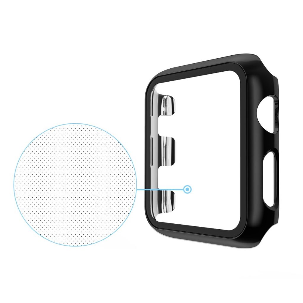 Apple Watch SE/SE (2022)/Serie 6/5/4 44mm Cover med Skærmbeskyttelse – Sort