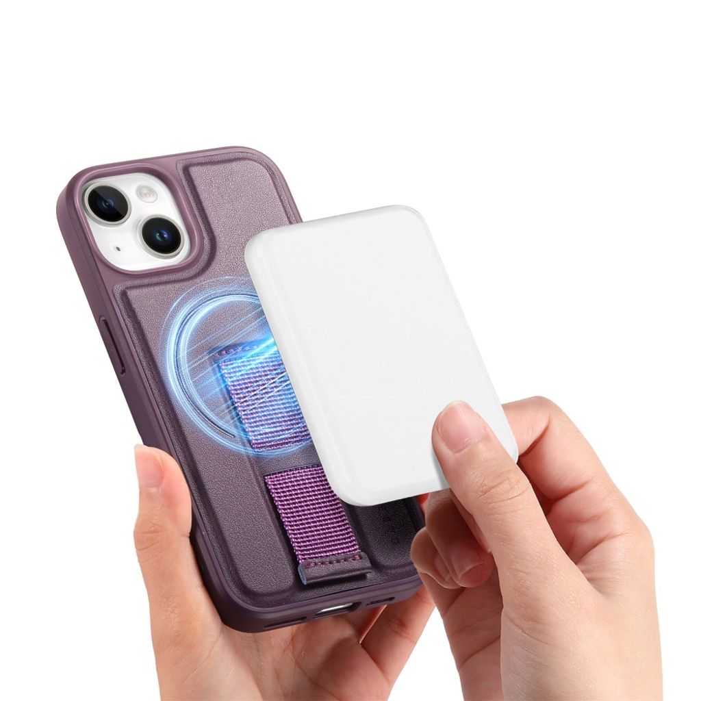 iPhone 14/iPhone 13 MagSafe Compatible Case Wrist Strap - Purple