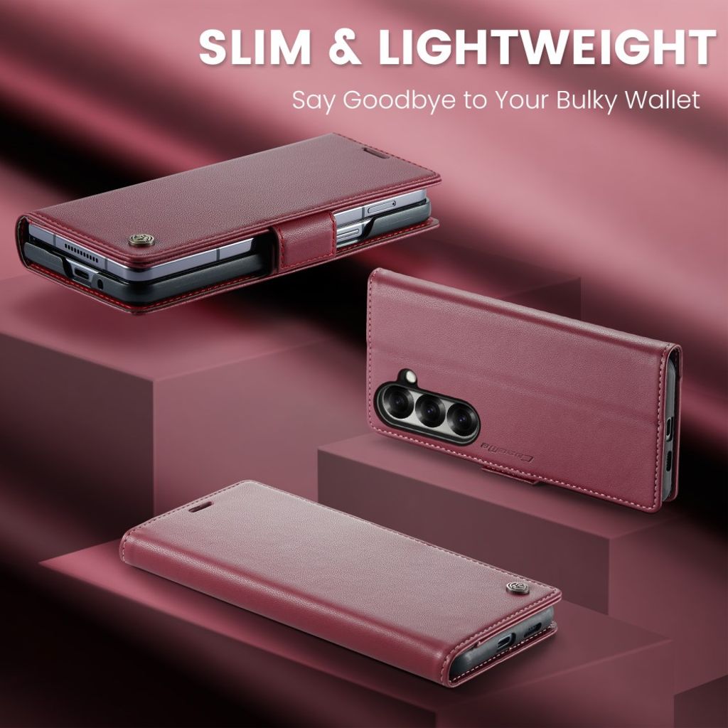 CASEME Samsung Galaxy Z Fold7 5G Fodral med RFID-blockering - Röd