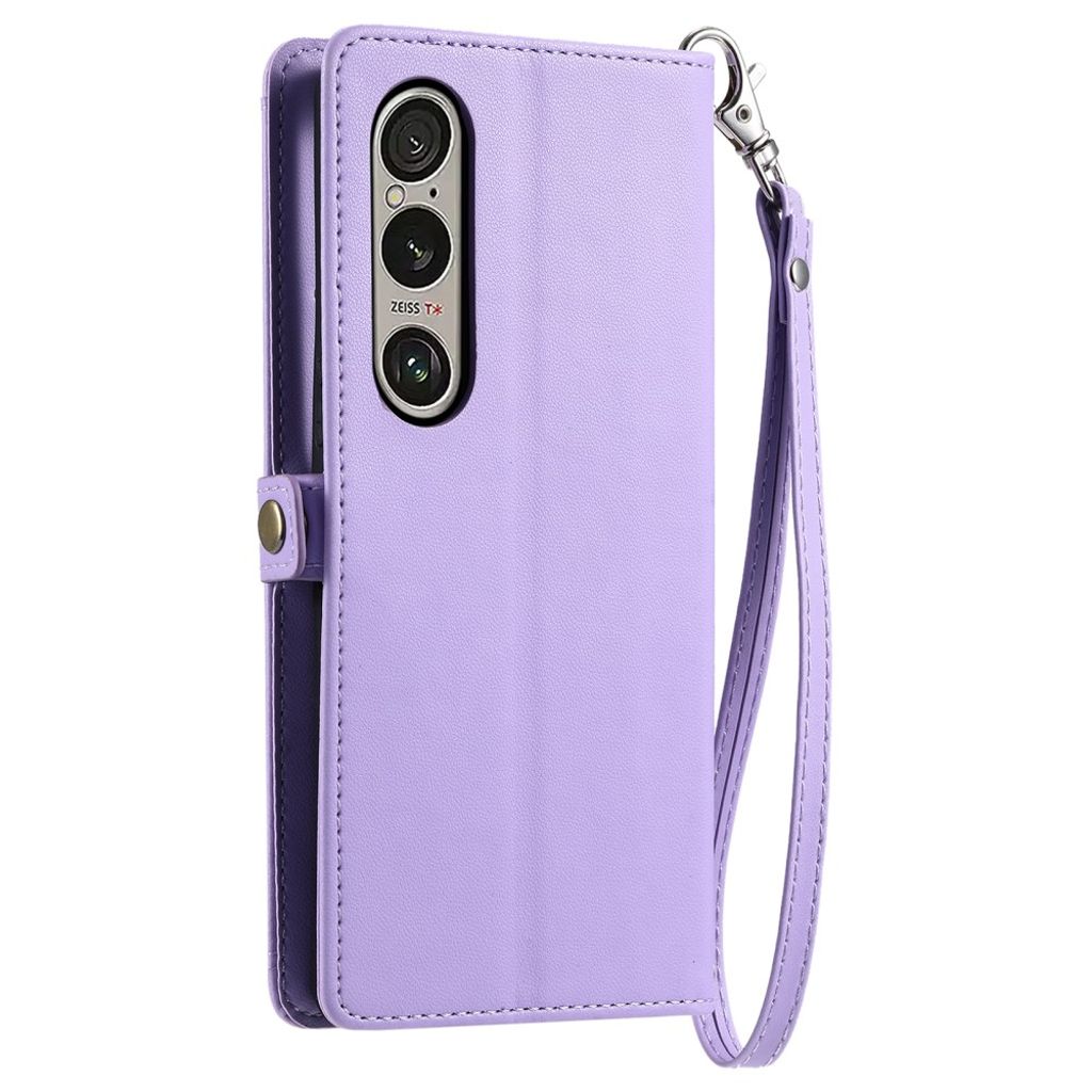Sony Xperia 1 VII Fodral med Bärrem - Lila