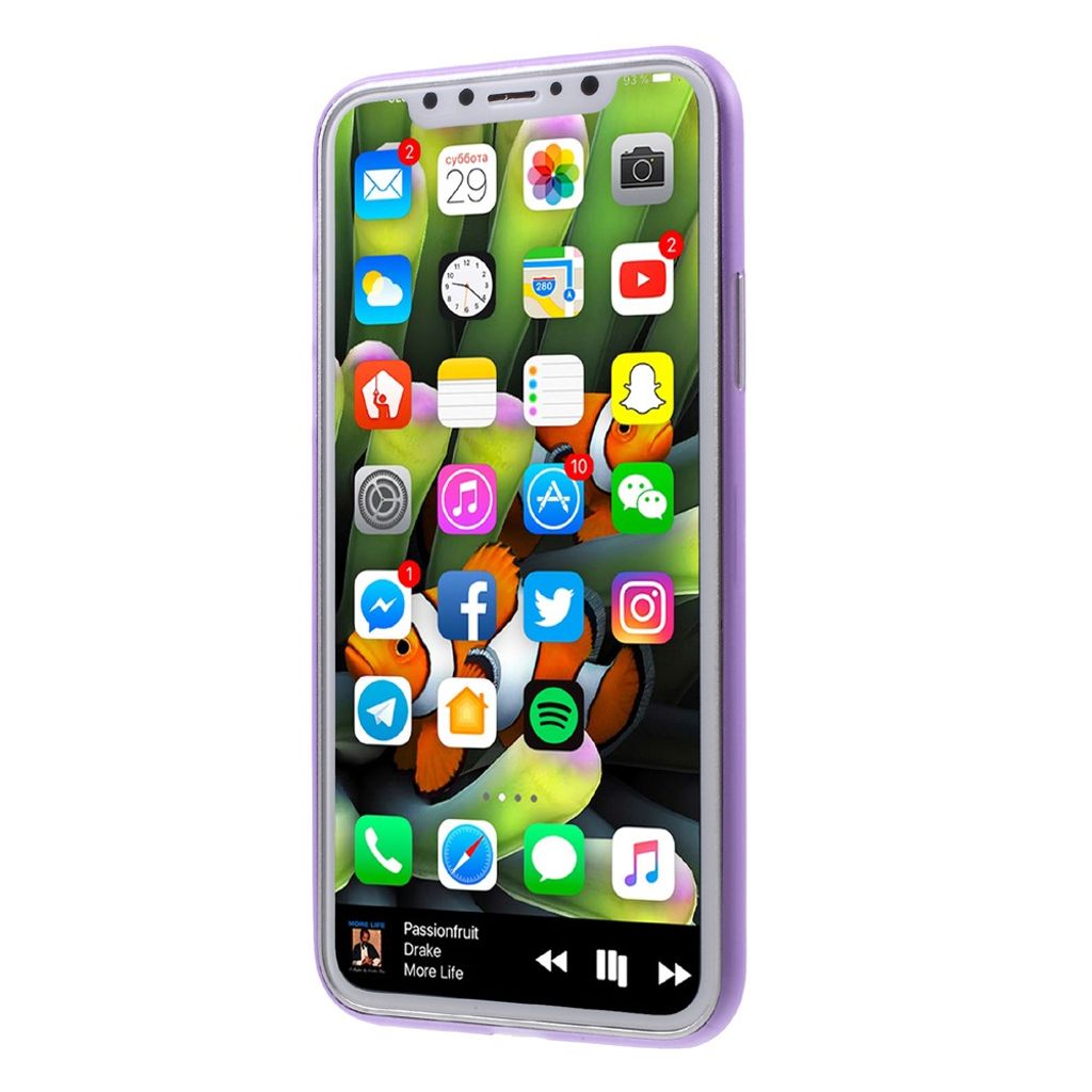 iPhone X/XS Kuori Ultra Ohut Muovi – Violetti