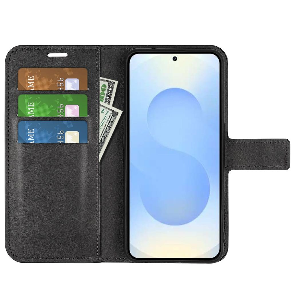 Samsung Galaxy S26 Plus Lommeboketui med Stativ – Svart