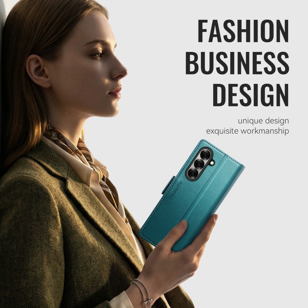 CASEME Samsung Galaxy Z Fold8 Ultra Flip Cover med RFID blokering - Grøn
