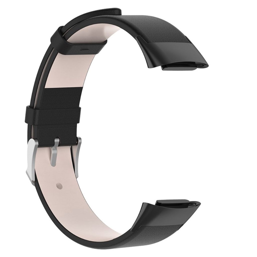 Fitbit Charge 6/5 Klokkereim i skinn - Svart