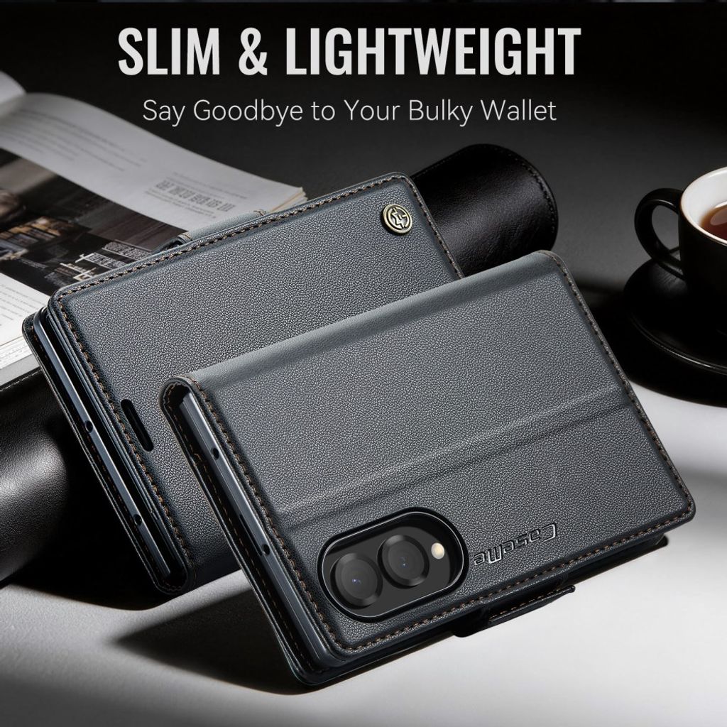 CASEME Samsung Galaxy Z Fold8 Flip Cover med RFID blokering - Sort