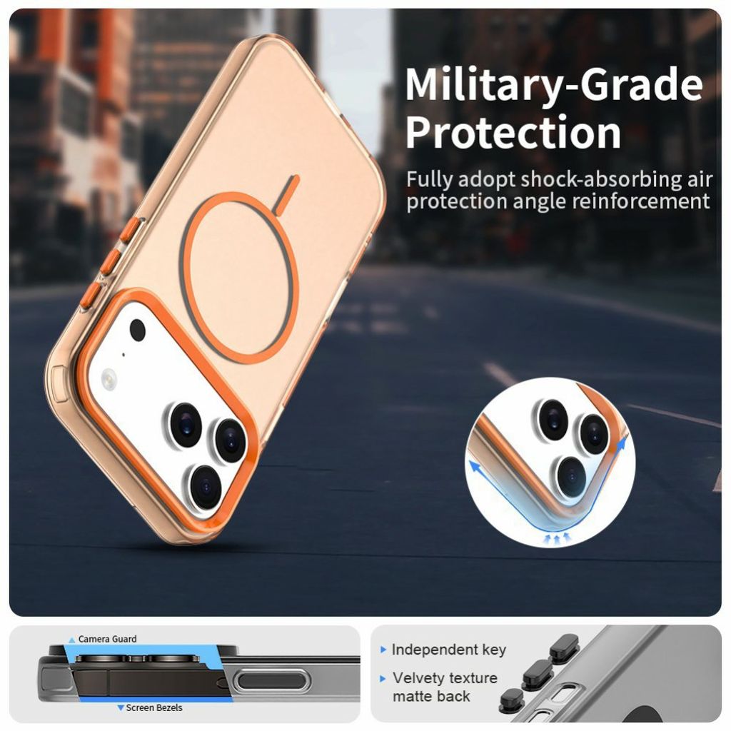 iPhone 18 Pro Max/17 Pro Max MagSafe Skal - Orange