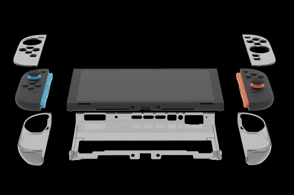Deltaco Gaming transparent PC-skal för Nintendo Switch 2 – rökgrå