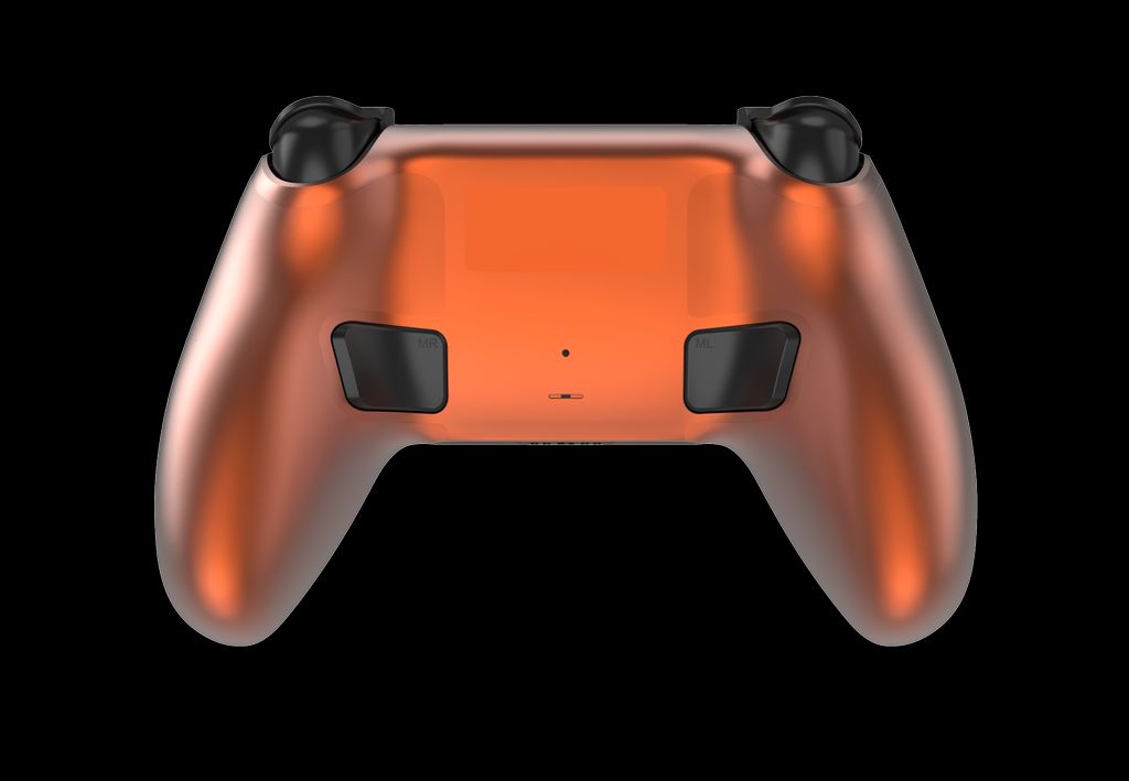 DELTACO GAMING Langaton metallinhohtoinen PS5-ohjain latausasemalla – pronssi