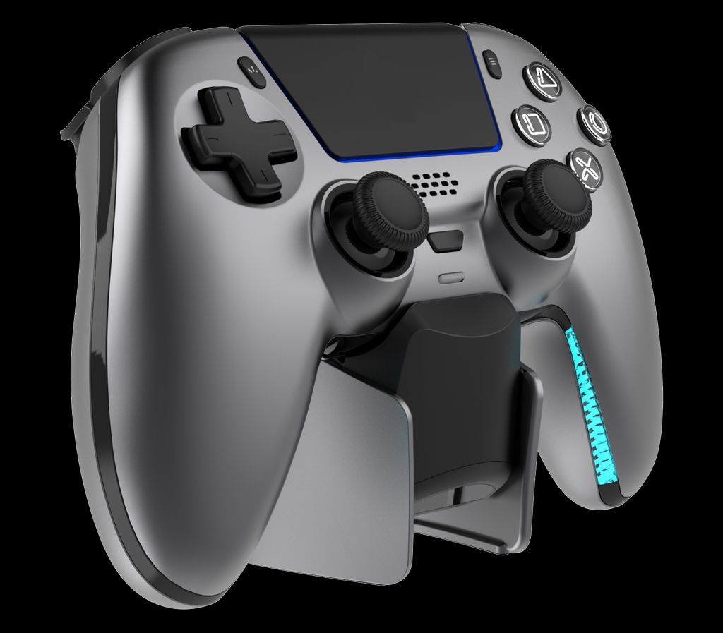 Deltaco Gaming Trådløs PS5 Controller med Opladningsdock – Grå