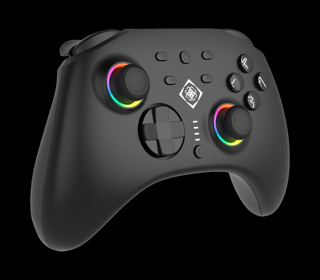 DELTACO GAMING Trådløs Controller til Nintendo Switch 2 med C-knap - RGB/Sort