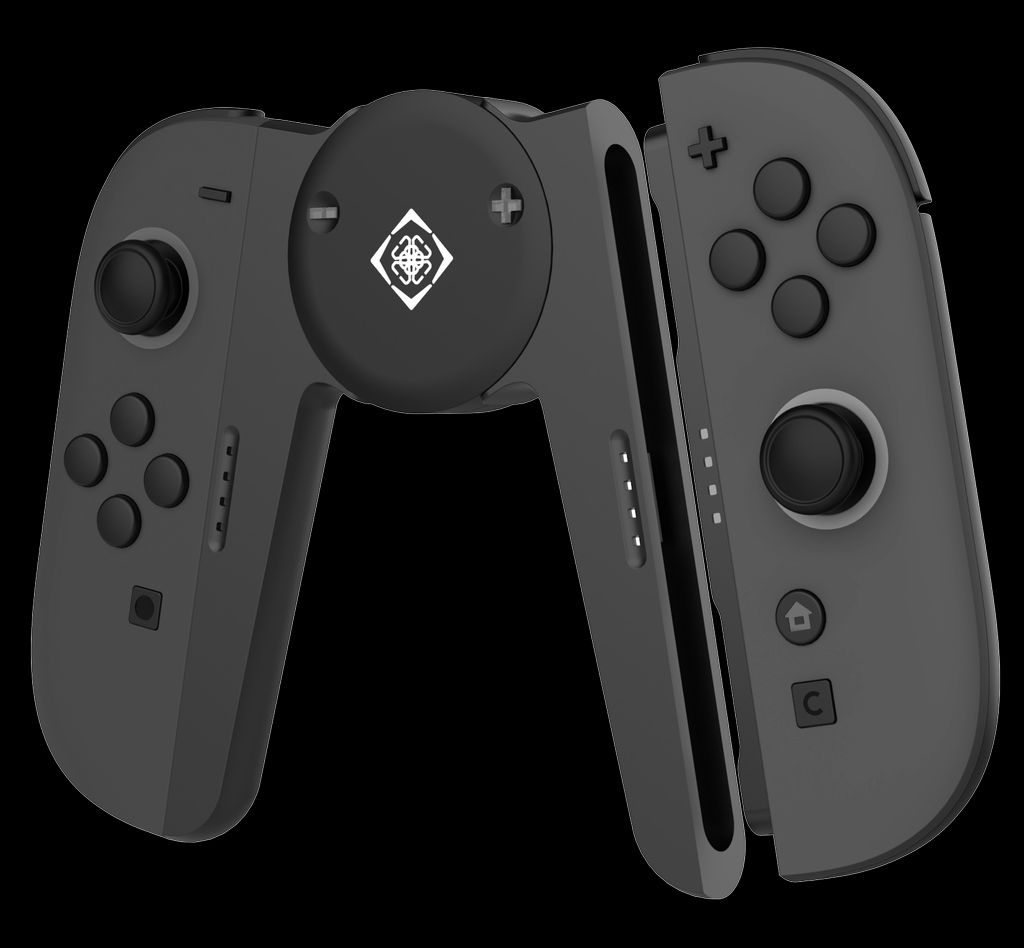 DELTACO GAMING grepp och laddstation för Nintendo Switch 2 Joy-Cons - Svart