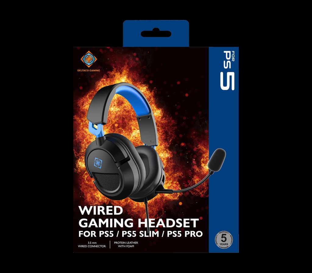 Deltaco Gaming DH130 Stereopelikuulokkeet - Musta