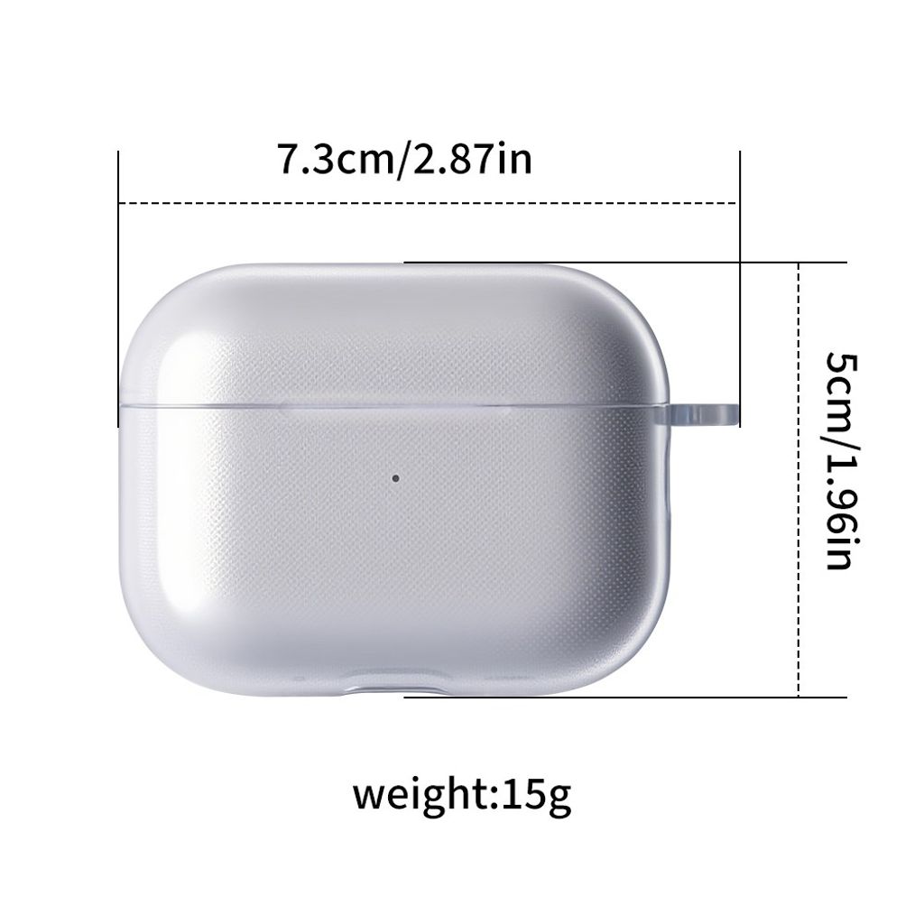 Apple AirPods Pro 3-Cover i TPU - Gennemsigtig
