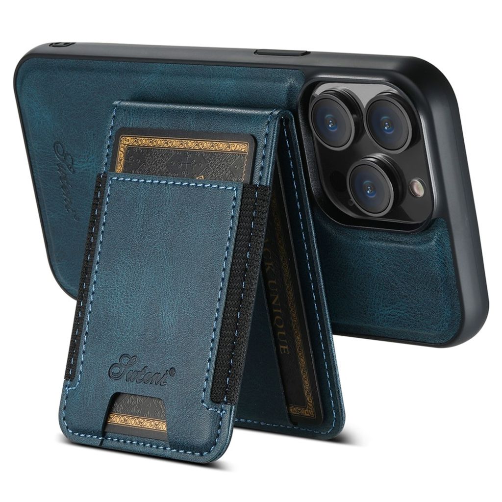 SUTENI iPhone 13 Pro Max Kuori Kortin Haltijalla MagSafe – Sininen