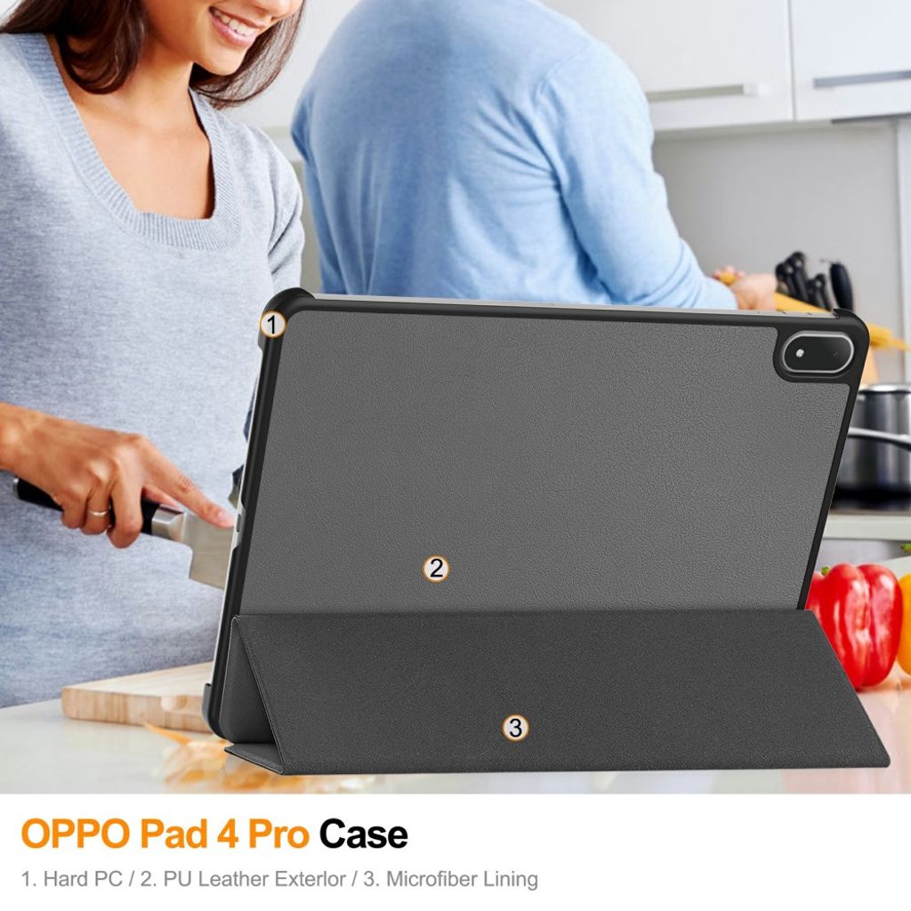 OnePlus Pad 3 etc. Cover with Stand - Grey