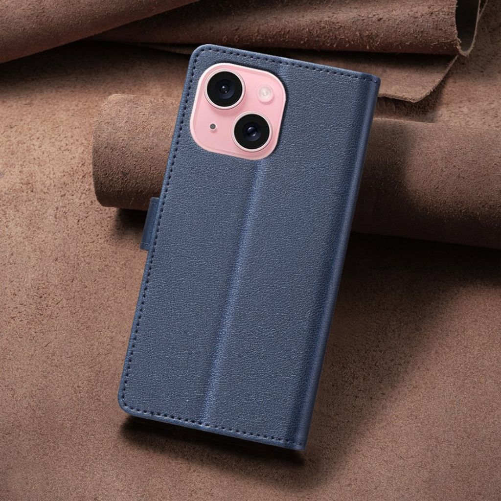 BINFEN COLOR iPhone 13/14 Wallet Cover RFID Blocking - Blue