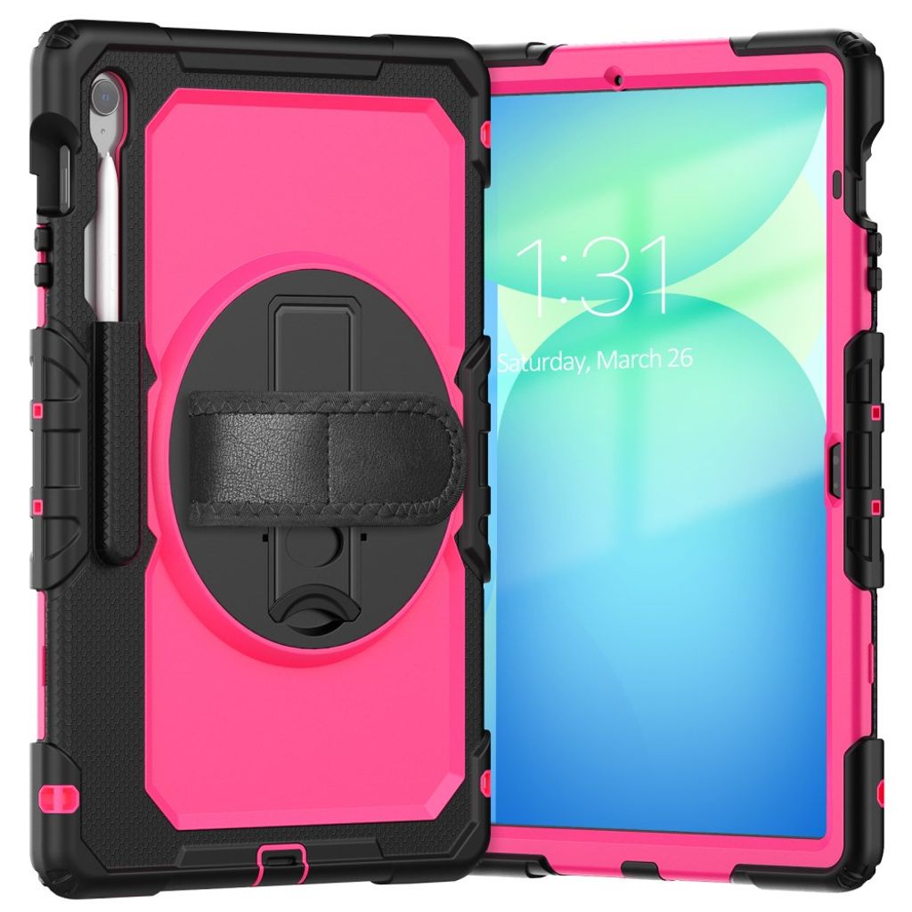 Samsung Galaxy Tab S10 FE Plus Case with Shoulder Strap - Pink