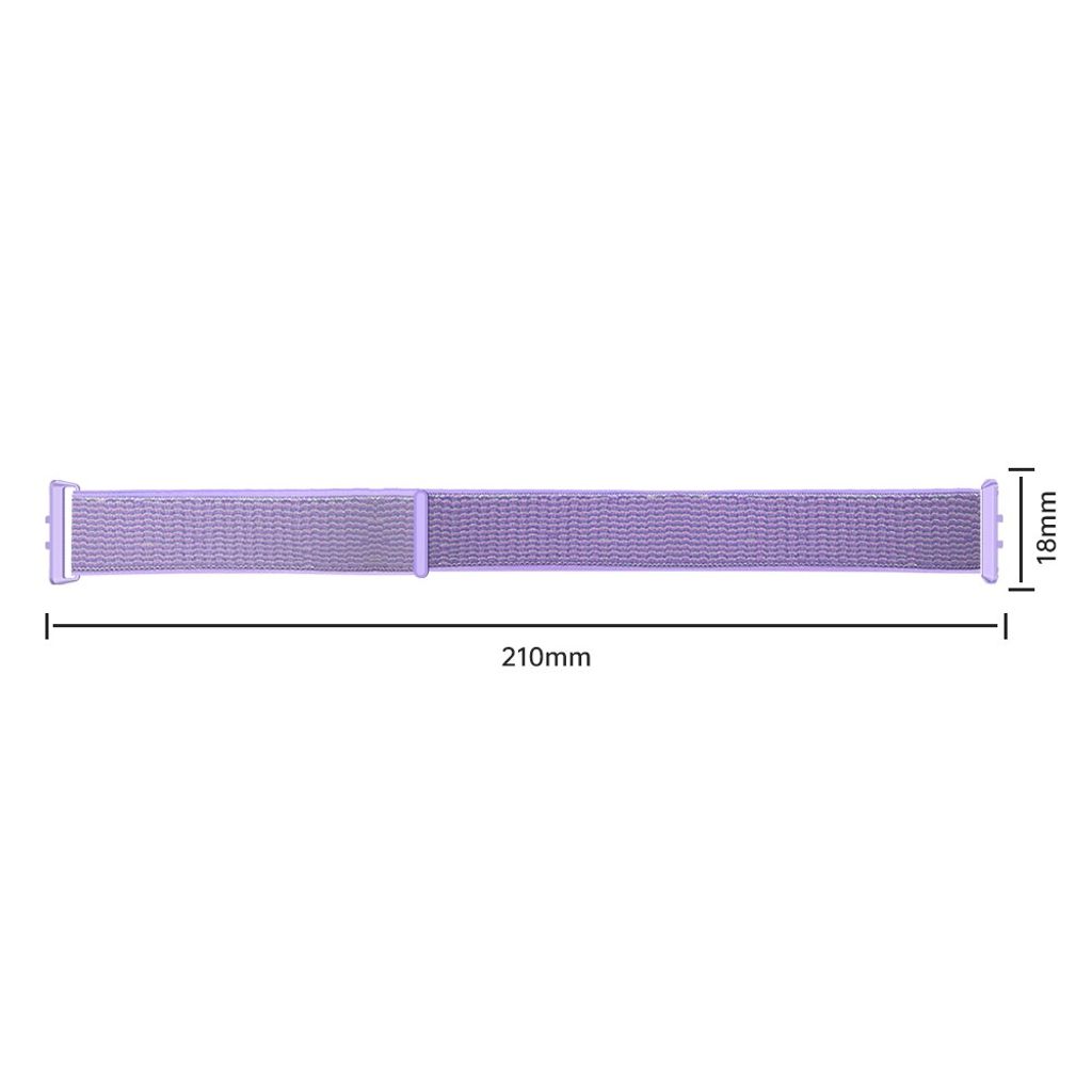Samsung Galaxy Fit3 Flätat Klockarmband i Nylon - Svart