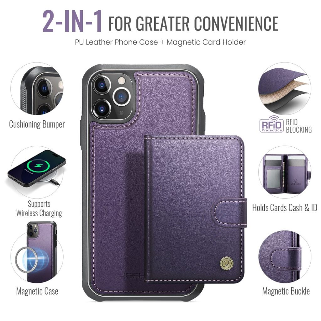JEEHOOD iPhone 11 Pro Cover med MagSafe - Lilla