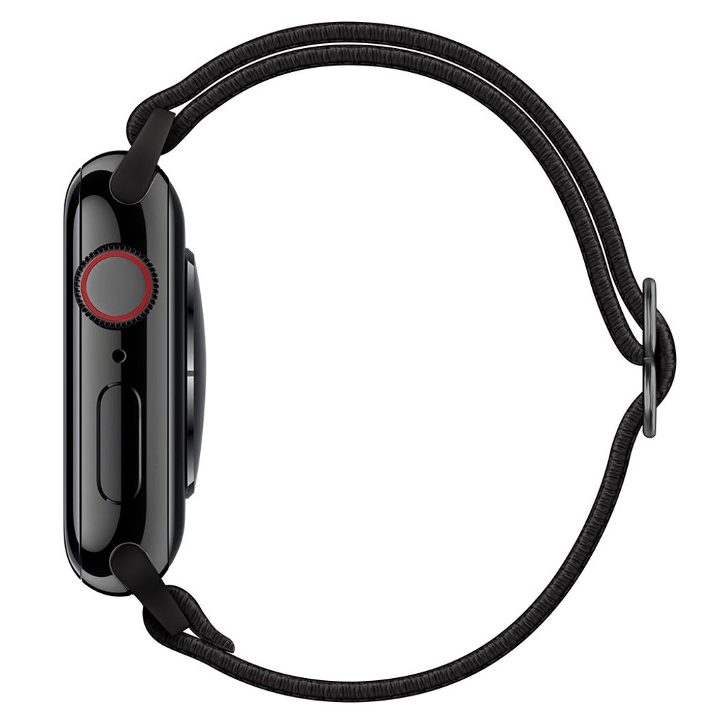 Apple Watch 42/44/46/49mm Urrem Flettet Nylon – Sort