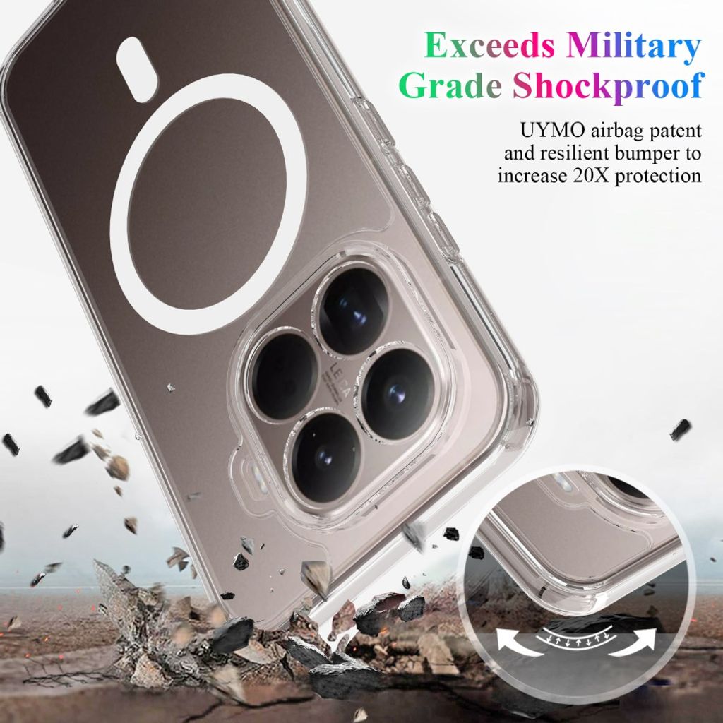 Xiaomi 17T MagSafe cover med akrylbagside - Transparent